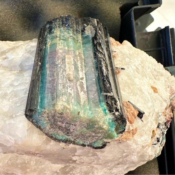 Paraiba Tourmaline 6 Lbs,  Brazil Multiple Specimens RARE GROWING! One of a kind - Picture 12 of 13